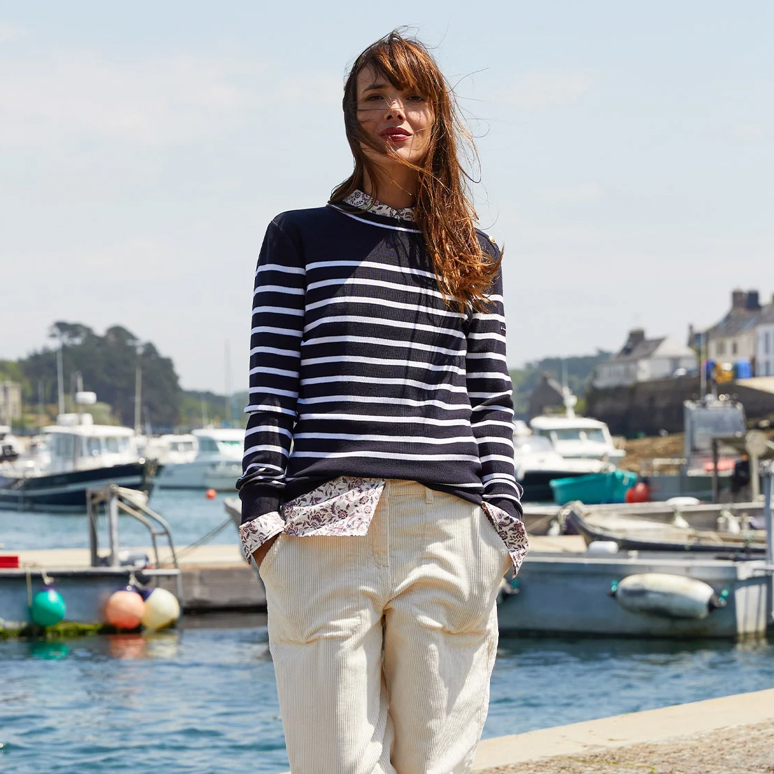 Armor Lux, Héritage, Terre & Mer, collections femme automne hiver 2022 1 Armor Lux femme collection automne hiver 2022 2023 créée par ALSO Fashion
